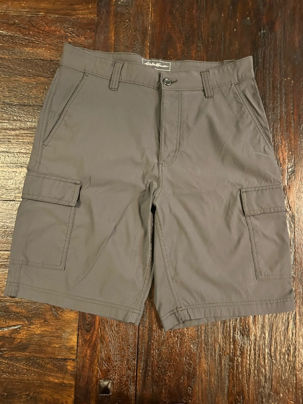 Eddie Bauer Men's Charcoal Travex Cargo Shorts